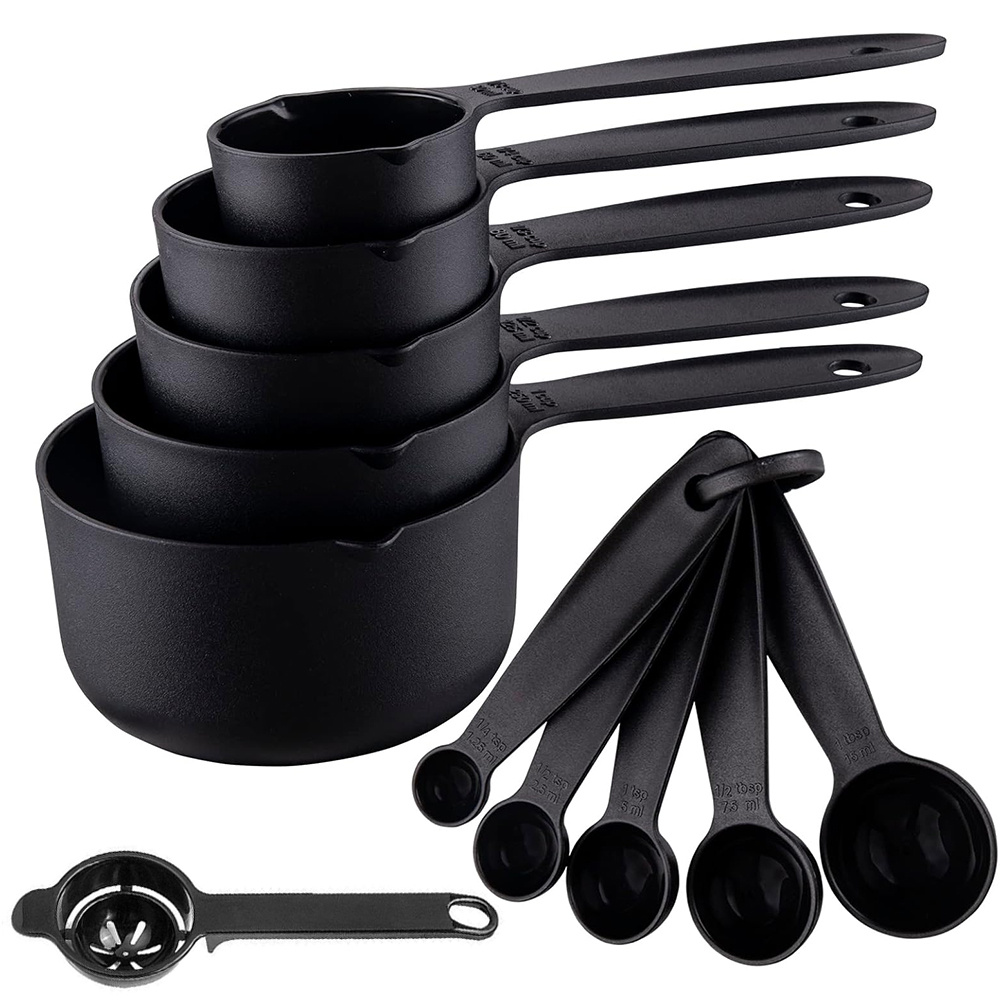 Egg Separator Tool - 11-teiliges Set aus Kunststoff-Messbechern und Eigelb-Separator,