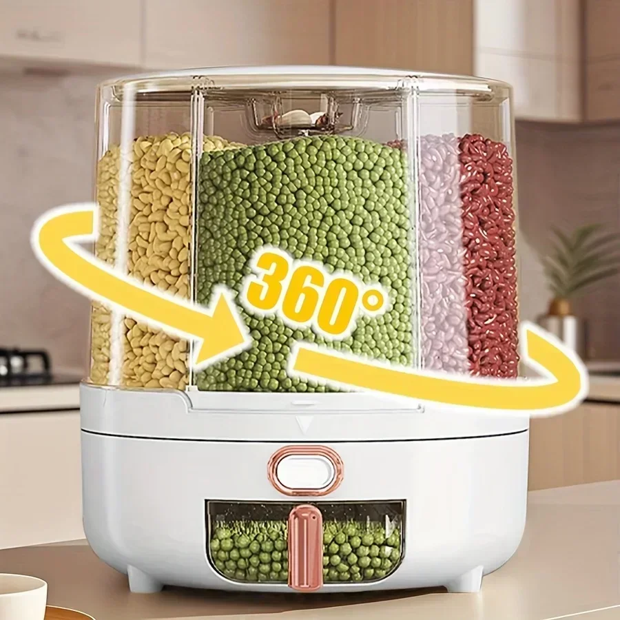 Kitchen Gadgets Organizer - 360 mit 6 Fächern ° Rotierender