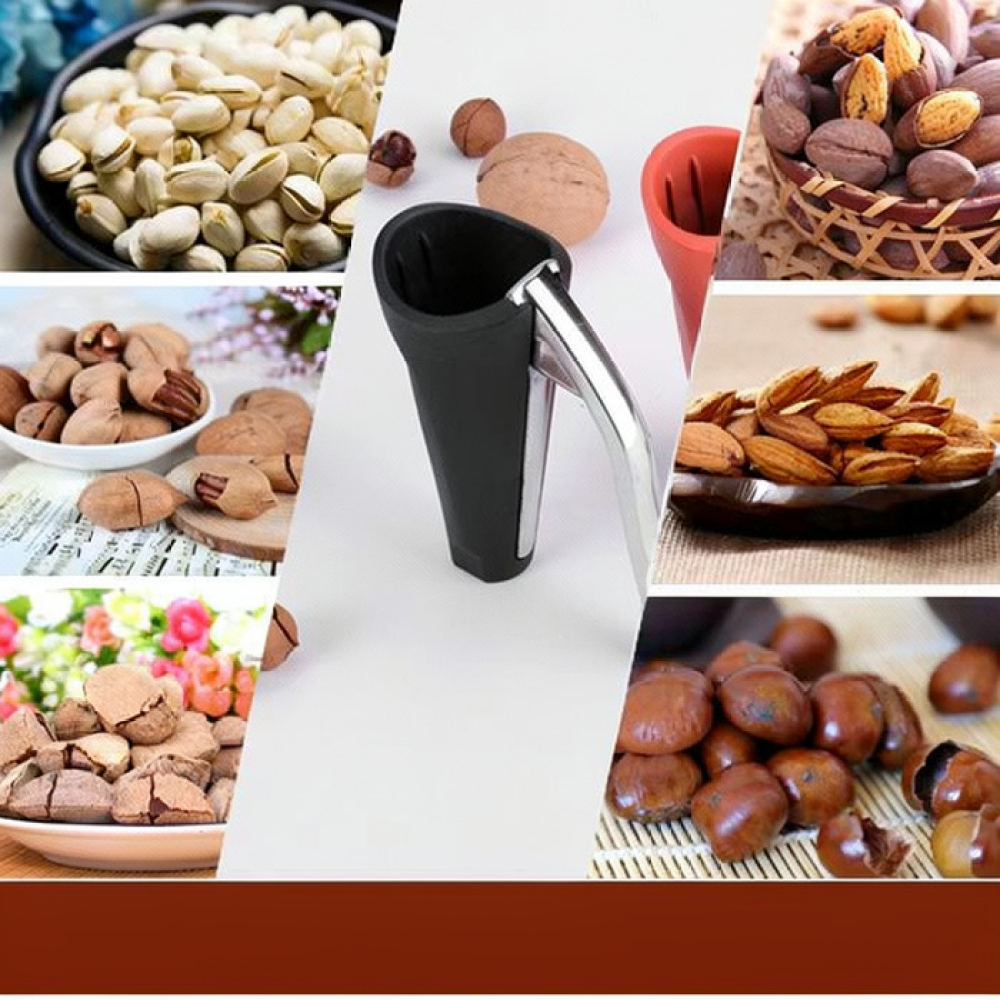 Kitchen Helper Gadgets - Kompakter Nussknacker aus Kunststoff, Walnussschäler, Kastanienöffner,