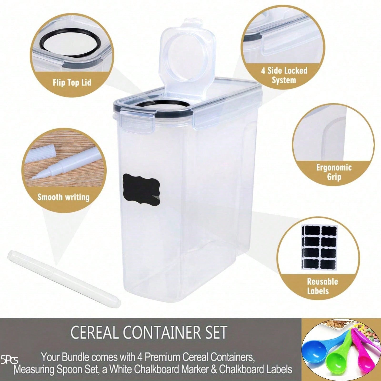 4er-Pack luftdichter Behälter  – Kitchen Gadgets Organizer Bewertung und Preis